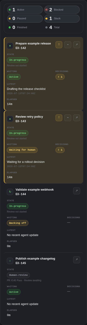 Fleet cards at a mobile viewport